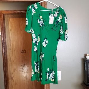 Brand new hippie laundry green dress